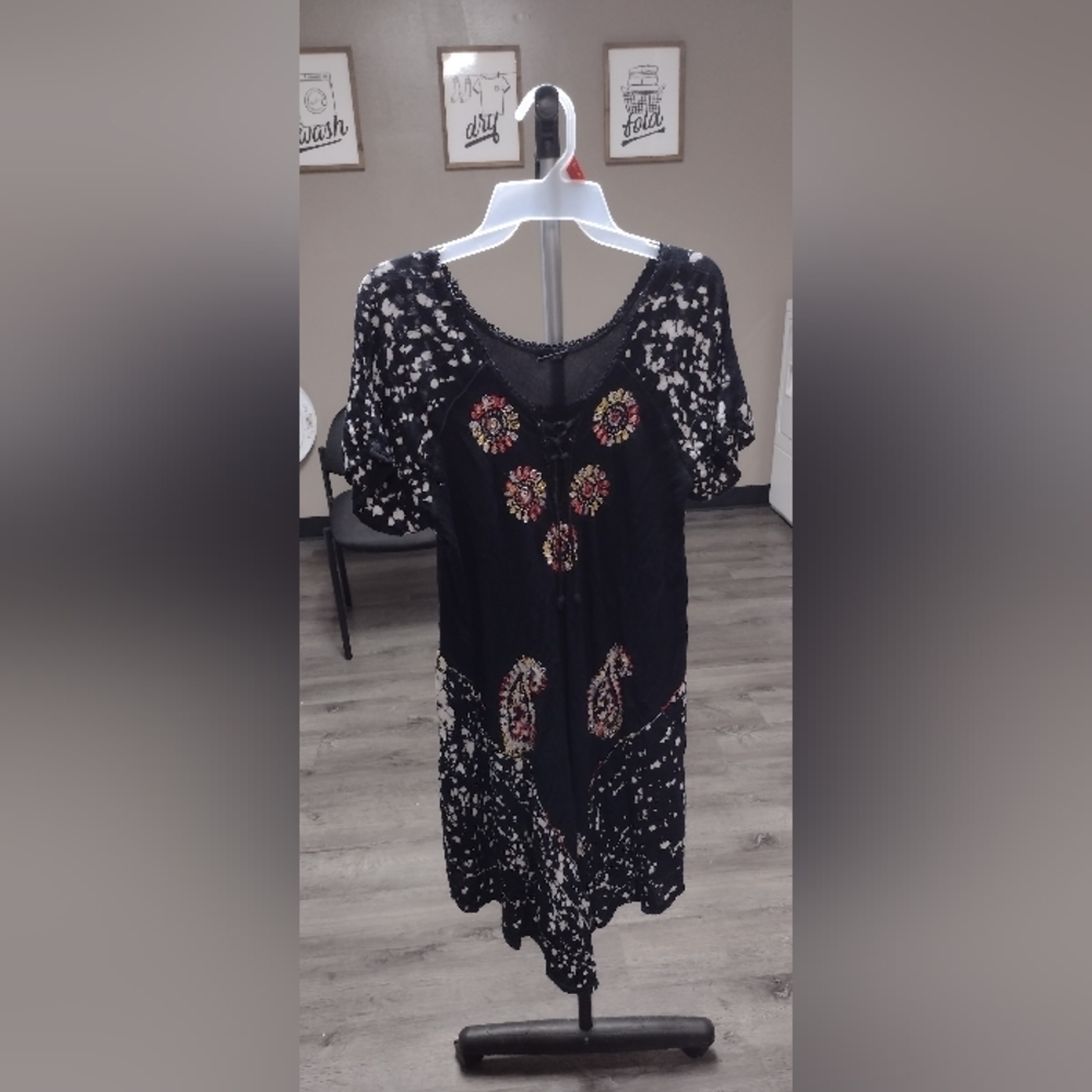 Fashion Force women's free size black boho dress